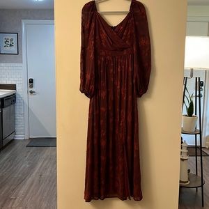 “Odette maxi dress” worn once